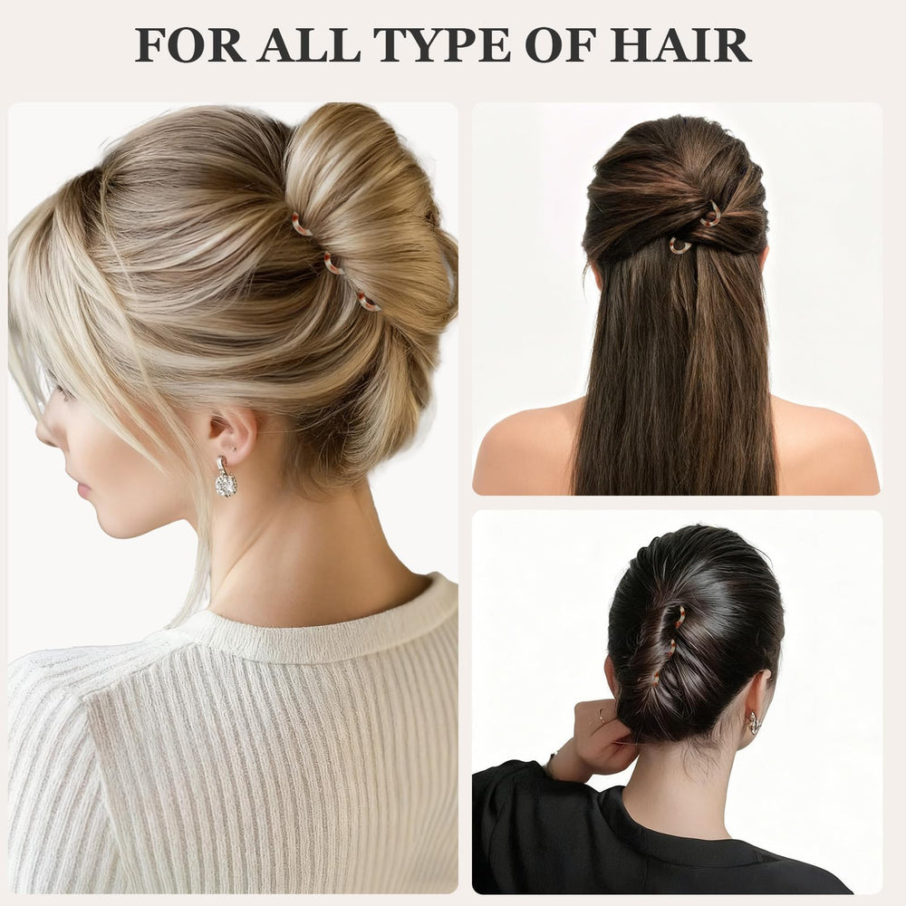 Sunolga small French hair pin smooth edges prevent snagging and hair damage