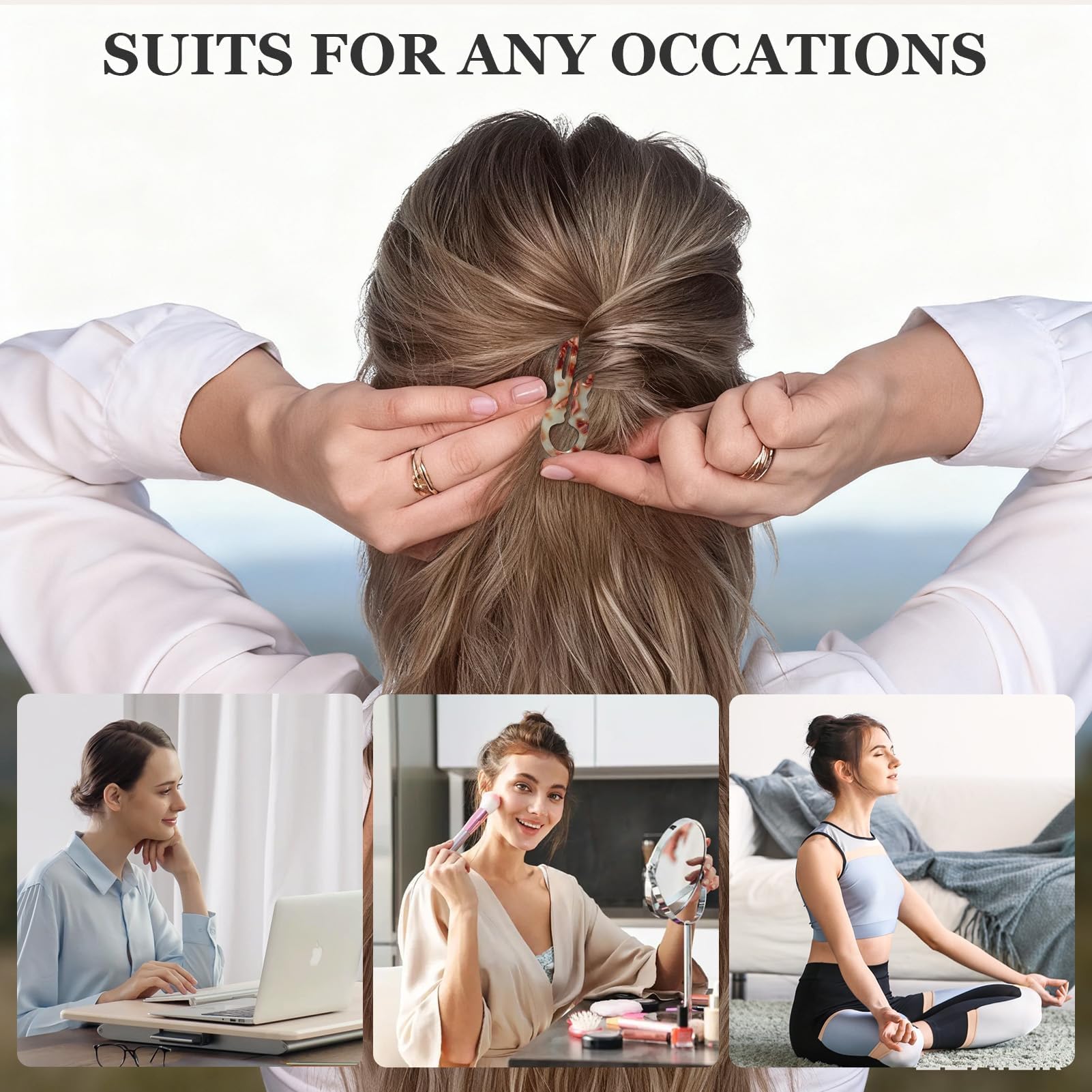 Sunolga small French hair pin versatile one-pin solution for many looks