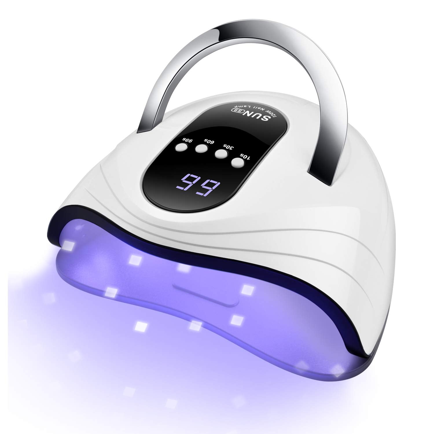 Sunrich UV Gel Nail Lamp front view; compact home gel curing device.