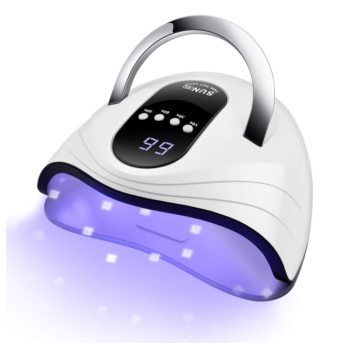 Sunrich UV Gel Nail Lamp front view; compact home gel curing device.