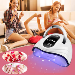 Sunrich UV Gel Nail Lamp top-angle; roomy interior for hands.