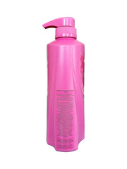 Close-up of Sunsilk Lusciously Thick & Long label highlighting Keratin Yoghurt Complex.