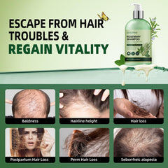 Sunspeak rosemary shampoo enriched with argan and castor oils nourishes strands