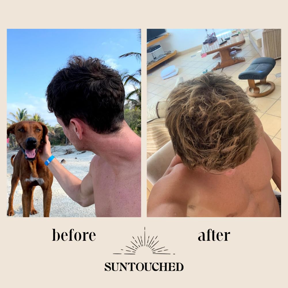 Suntouched beach scene showcases sun-kissed highlights possible with this lightener