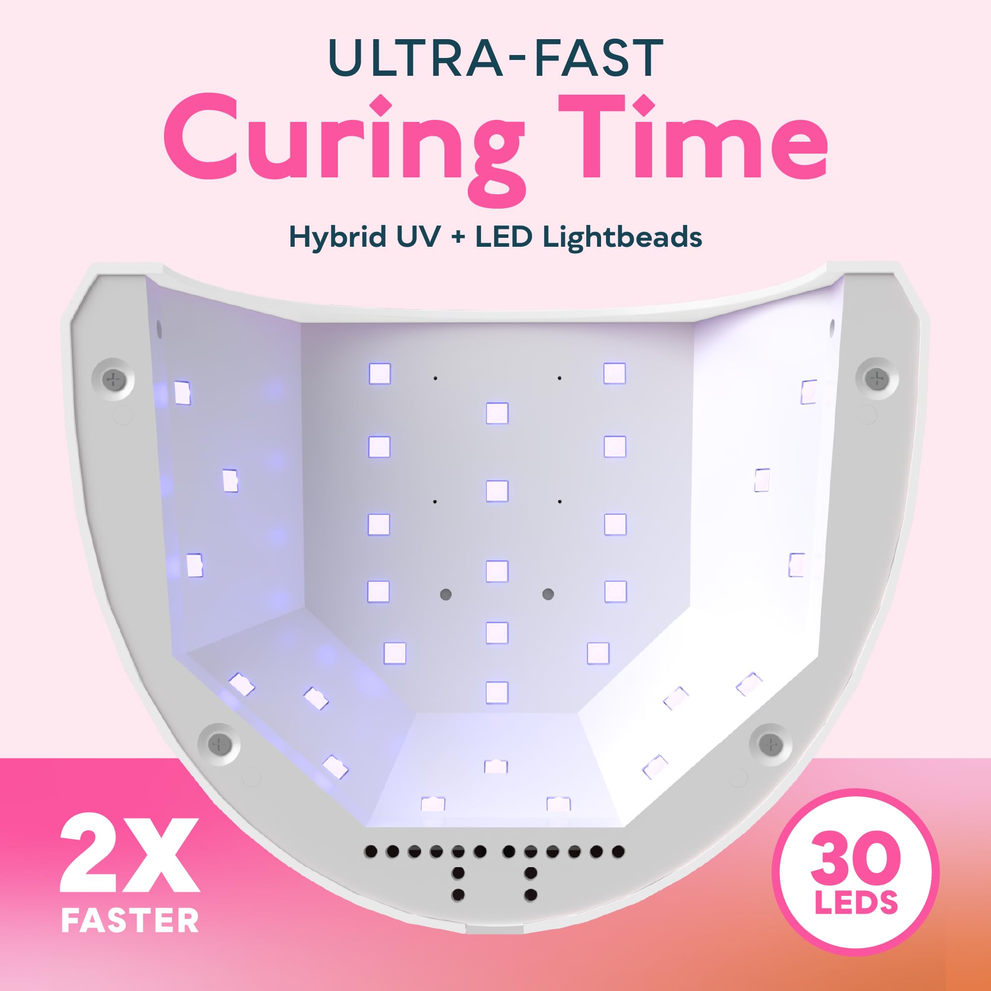 SUNUV removable-base design enables easy home manicures and pedicures.