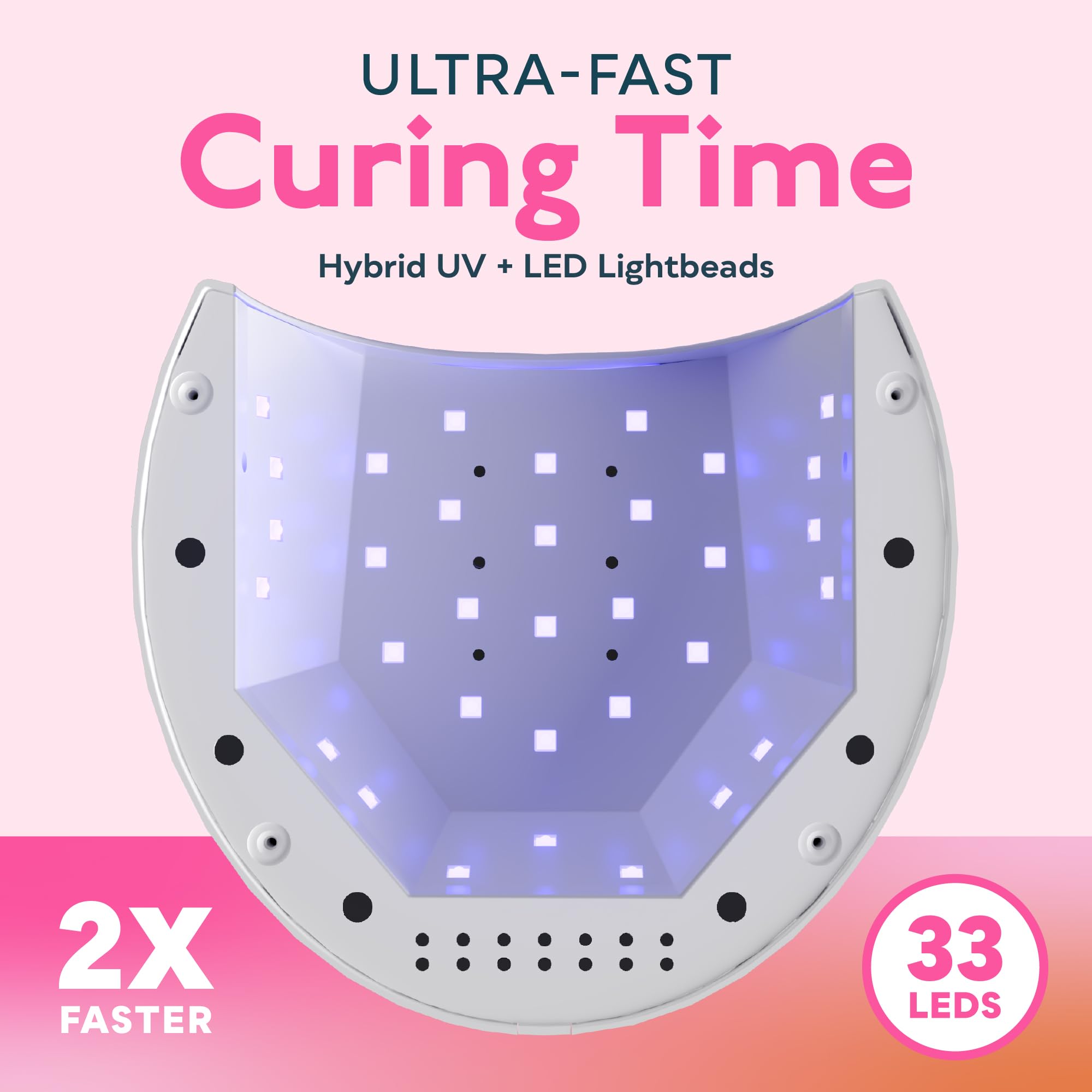 SUNUV SUN2C timer settings display for flexible curing options.