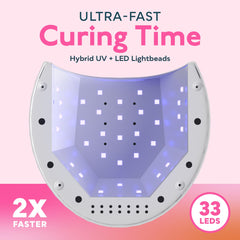 SUNUV SUN2C timer settings display for flexible curing options.