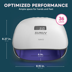 SUNUV SUN4 Internal LEDs promise even curing across nails.