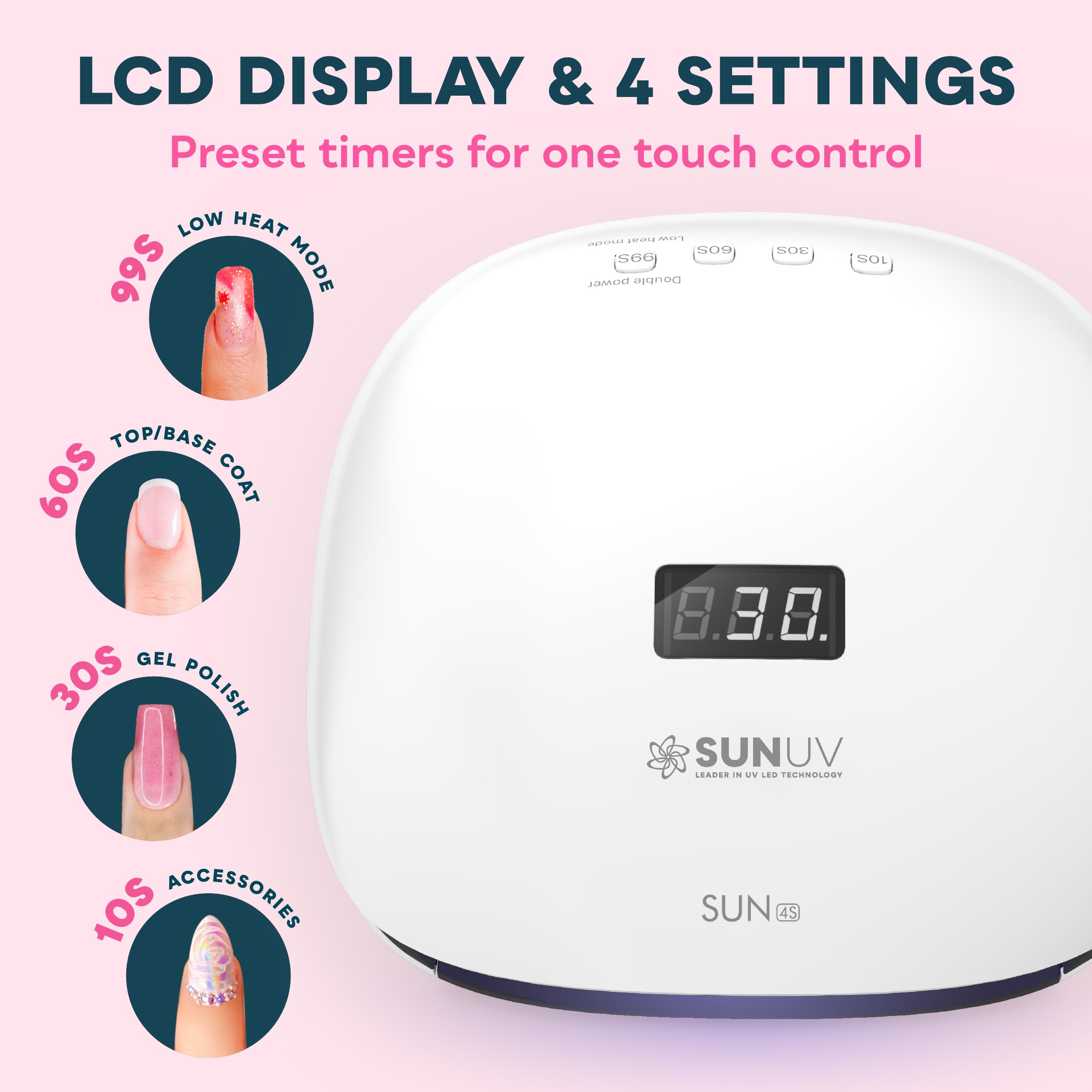 SUNUV SUN4S auto-sensor activation for touch-free, easy operation.