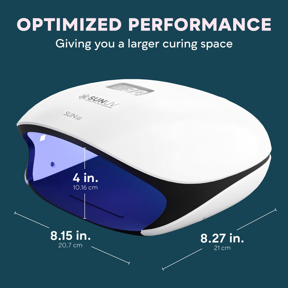 SUNUV SUN4S removable base simplifies cleaning and nail setups.