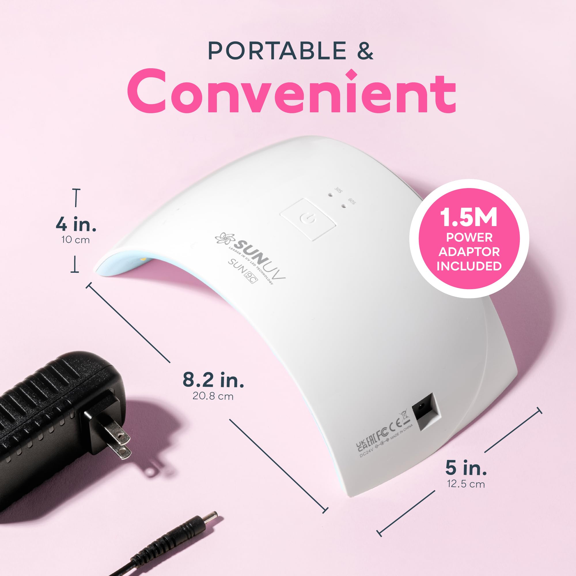 SUNUV SUN9C delivers 60-second cures for efficient at-home nail routines.