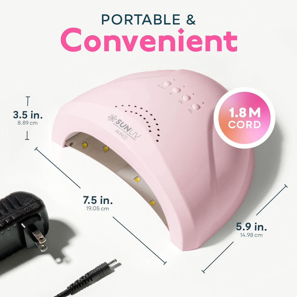 SUNUV SUNone Pink removable base for easy cleaning