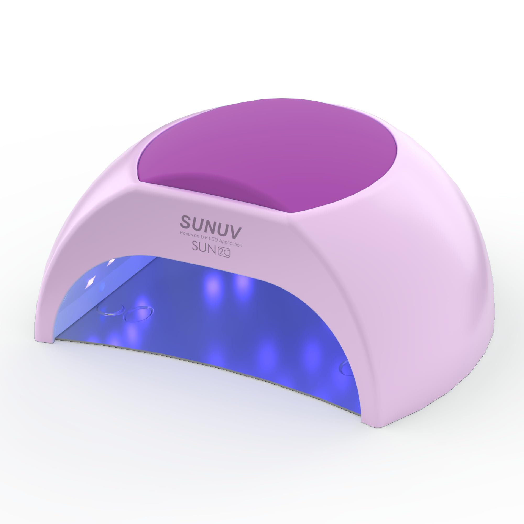 SUNUV UV LED nail lamp front view delivers salon-quality curing at home.