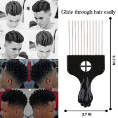 Supaze hair pick detangling curly hair without snagging for smooth curls