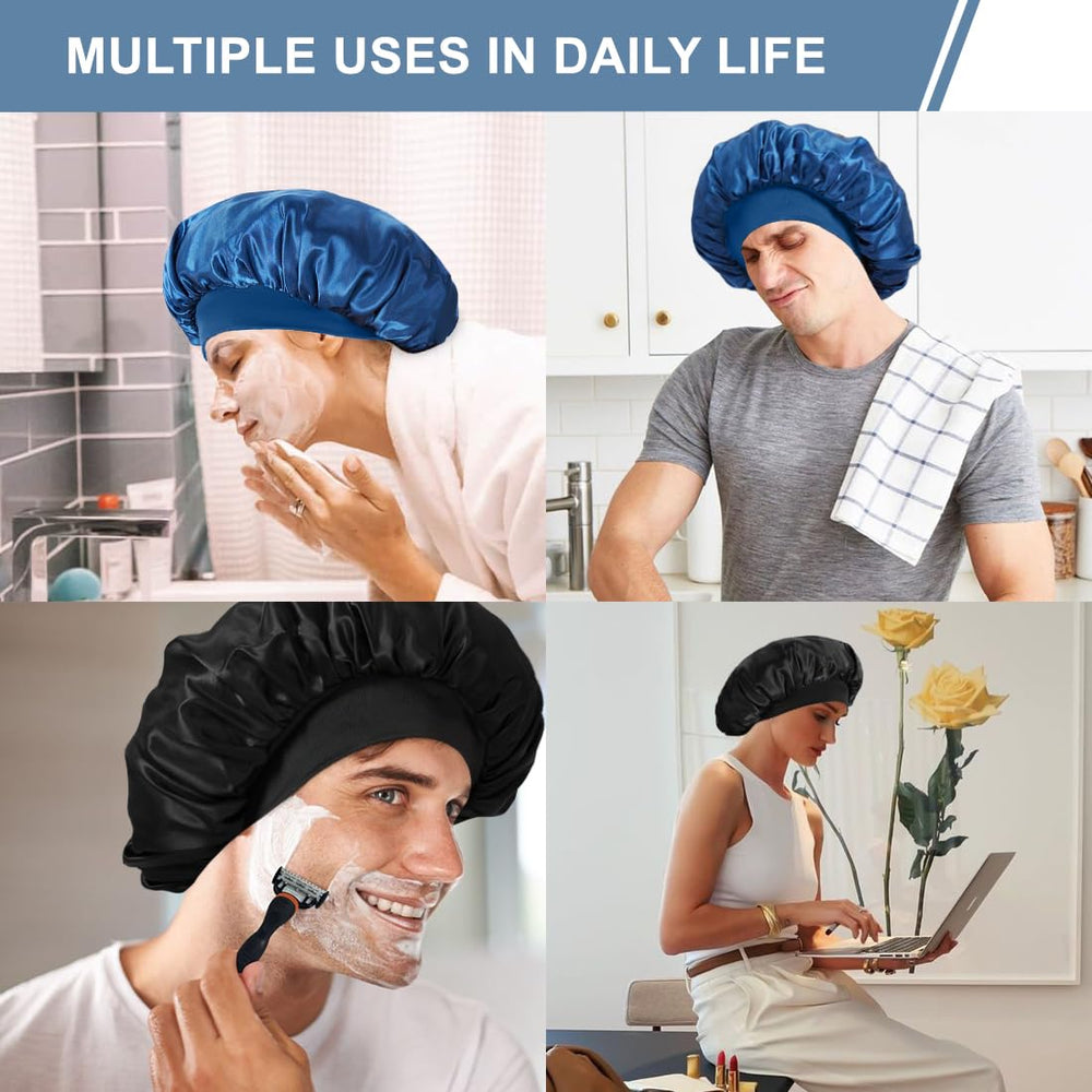 Supaze bonnet demonstrates daily-use versatility for skincare and hair protection.
