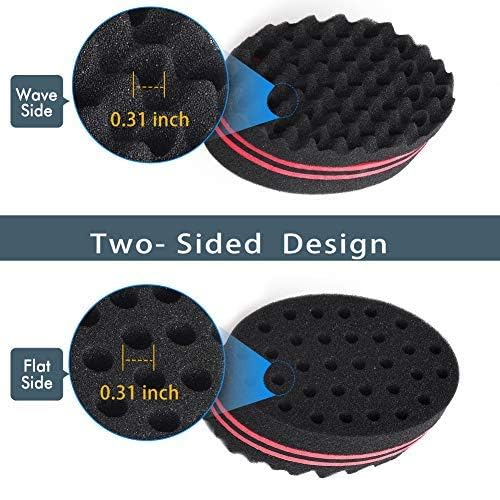 Supaze hair sponge with small-holes side for tight curl definition.