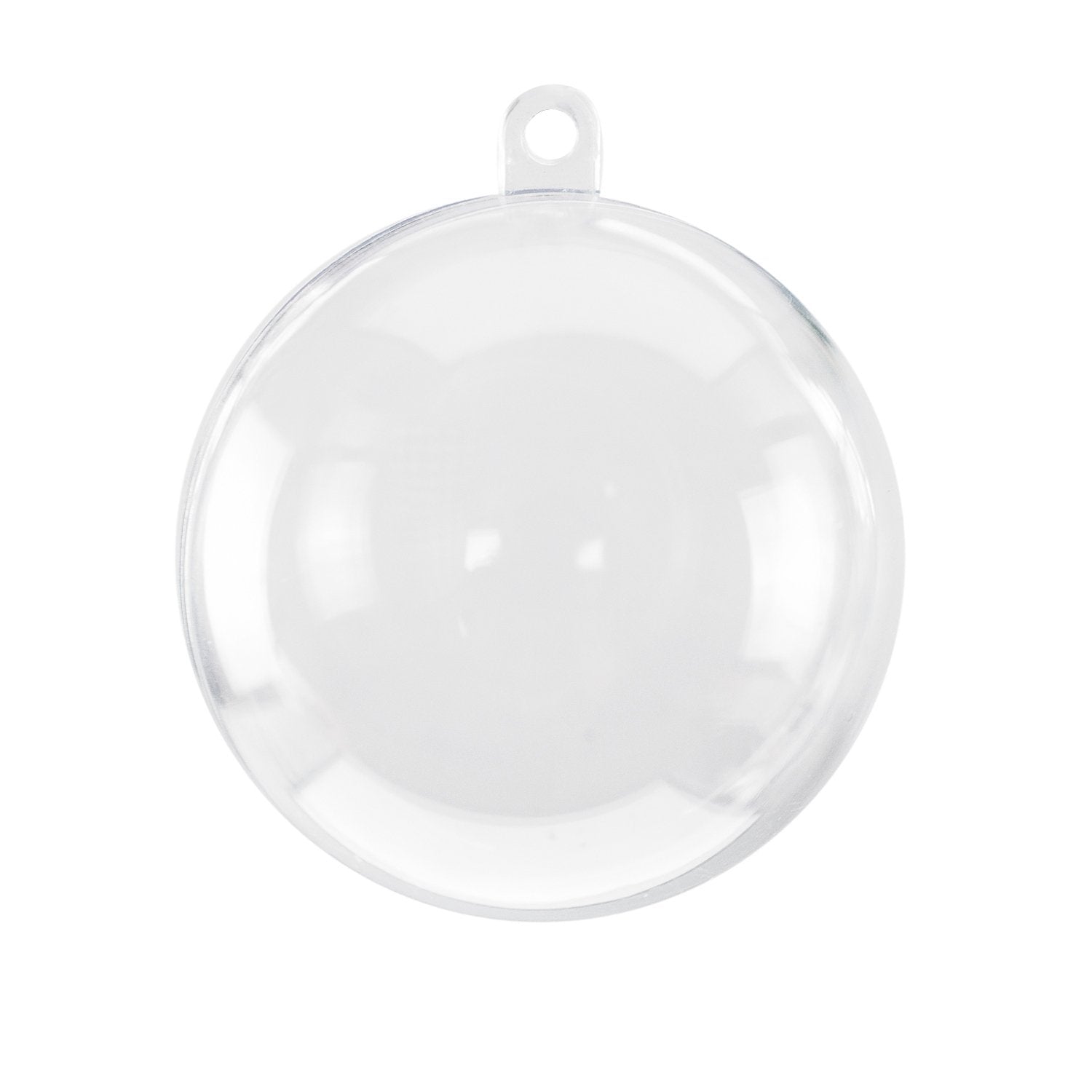 Super Z Outlet bath bomb mold shells, clear acrylic, ideal for DIY decorating and creating bath bombs.