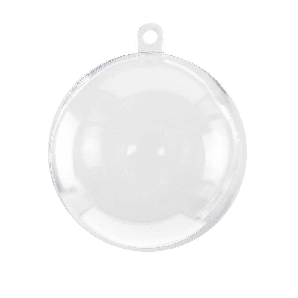 Super Z Outlet bath bomb mold shells, clear acrylic, ideal for DIY decorating and creating bath bombs.