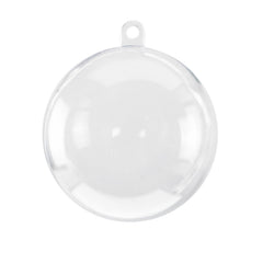 Super Z Outlet bath bomb mold shells, clear acrylic, ideal for DIY decorating and creating bath bombs.
