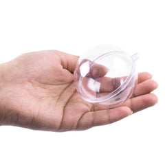 Super Z Outlet 60mm bath bomb shell with two half parts for easy snap-open assembly.