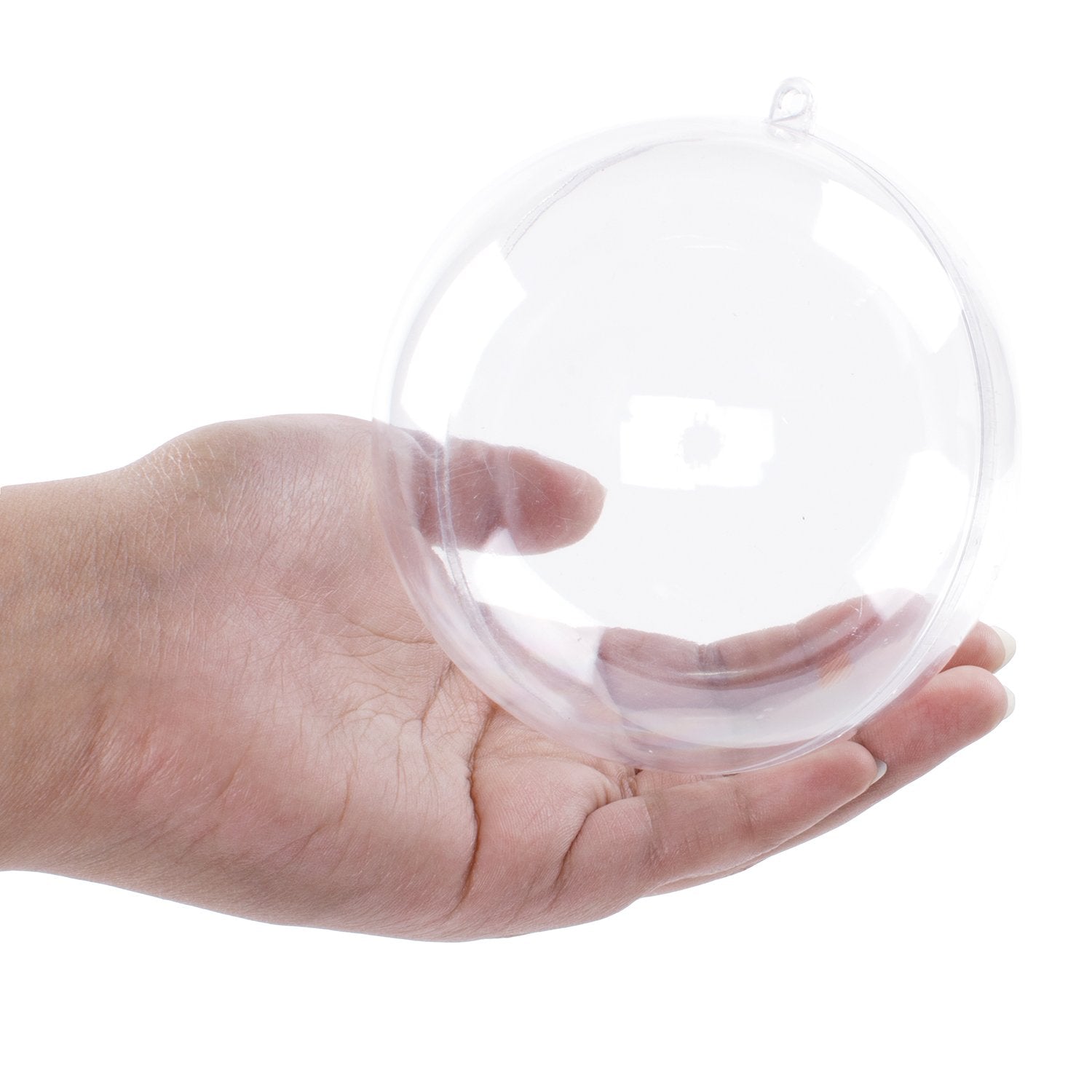 Super Z Outlet two-halves bath bomb shell opens for easy filling.