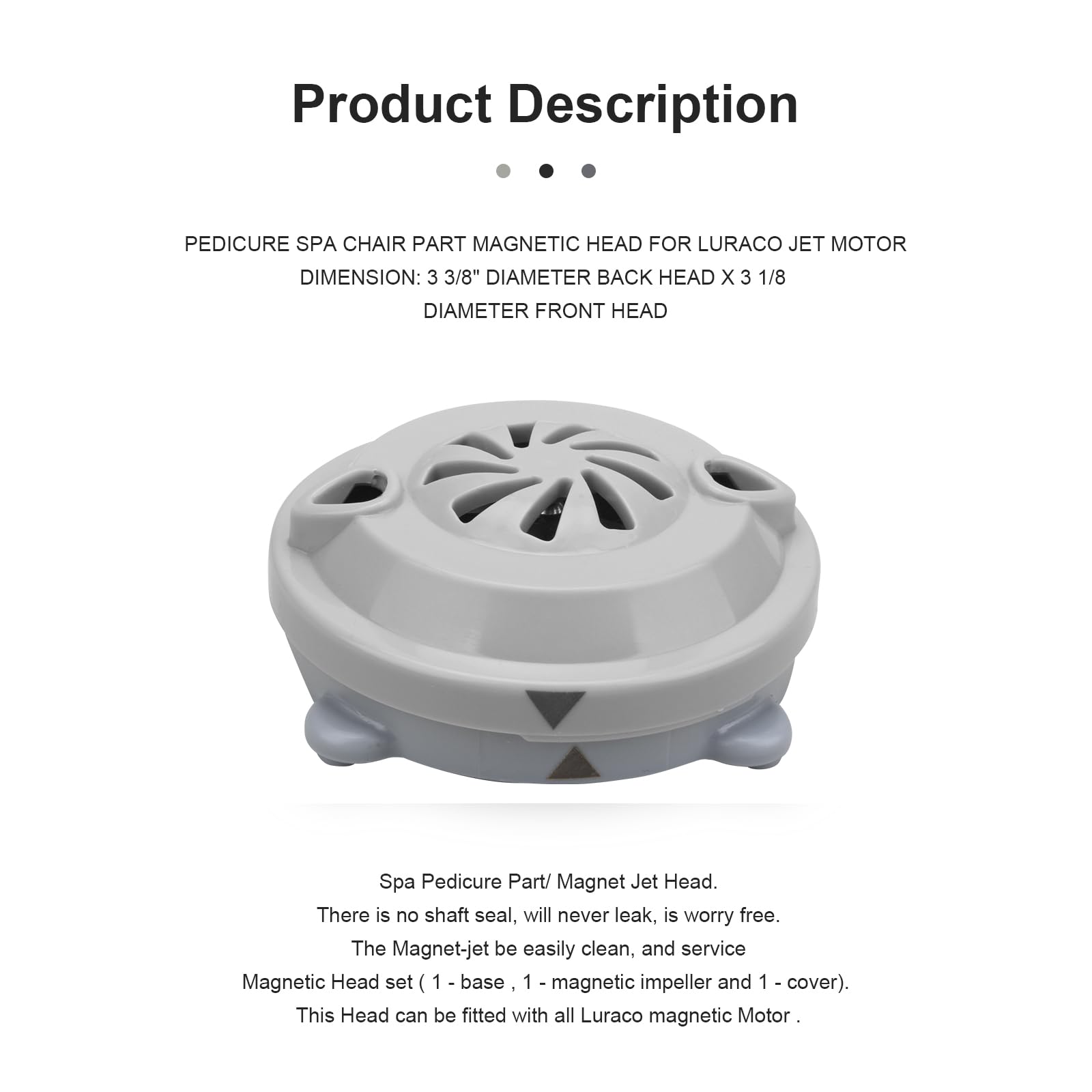 SuperDi BF-004 optimized jet head delivers strong water flow for massage