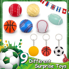 SUPERGFS soccer-design bombs deliver vibrant color and scent for bath play