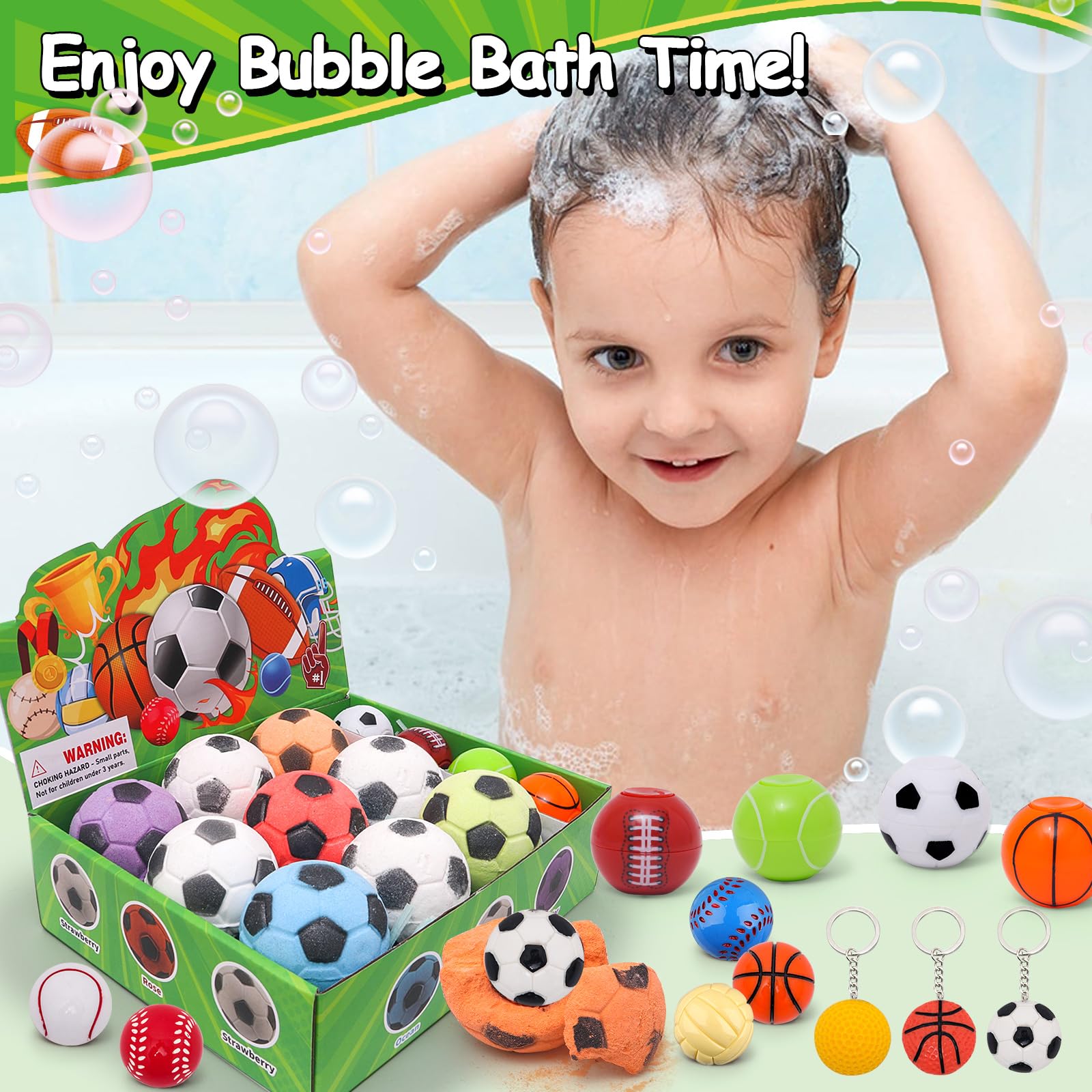 SUPERGFS bubble bath and scent create a playful tub experience