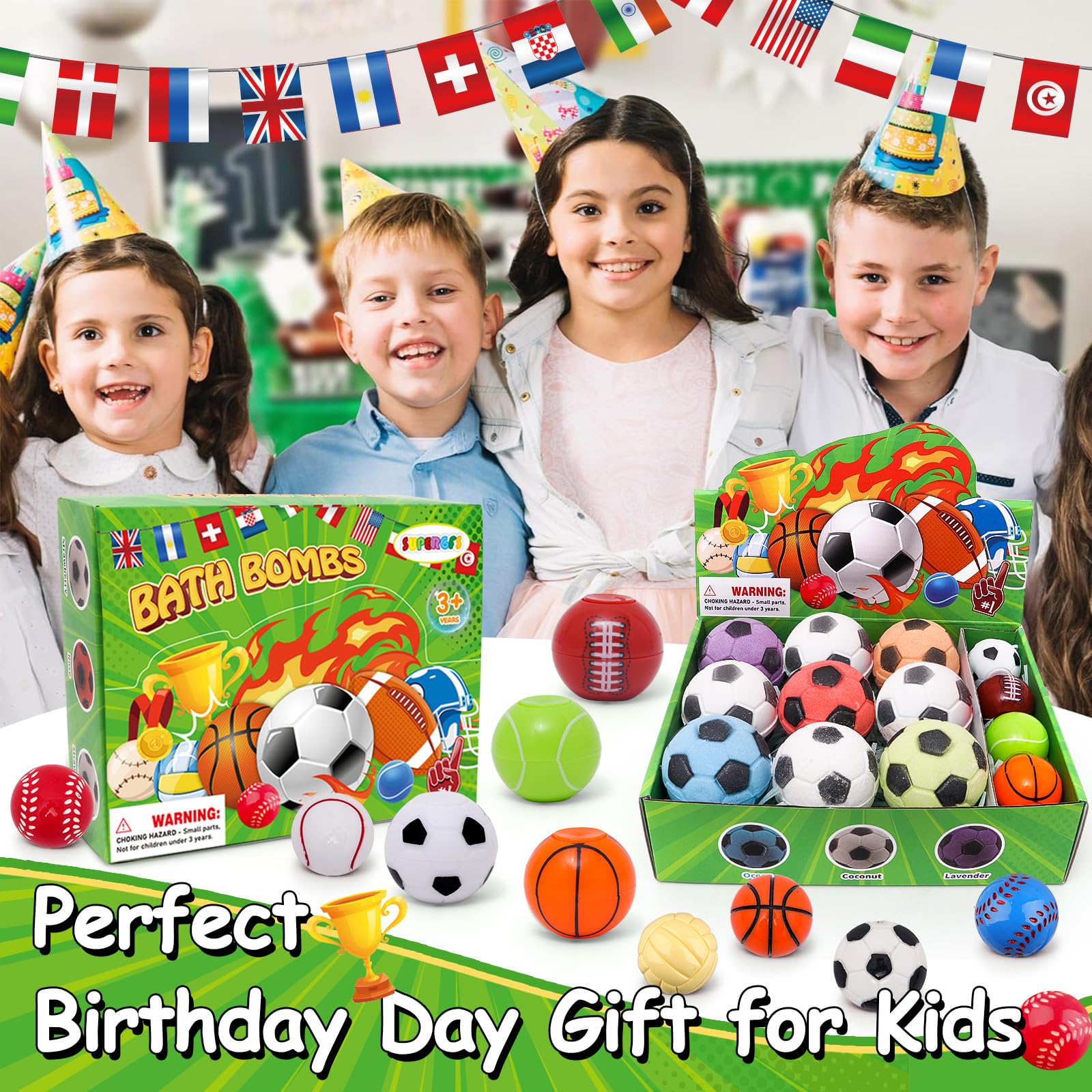 SUPERGFS bath bombs reveal a surprise toy as they fizz