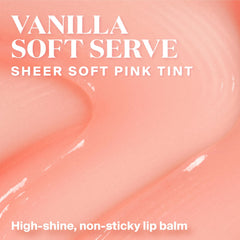 Supergoop Glow Gloss SPF 40 sheer pink gloss on lips for high-shine coverage