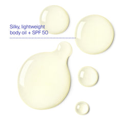 Supergoop! Glow Oil spray application demonstrates easy, mess-free daily sunscreen for body and face.