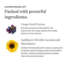 Supergoop Lipscreen Shine water-resistant formula stays put while you sip.
