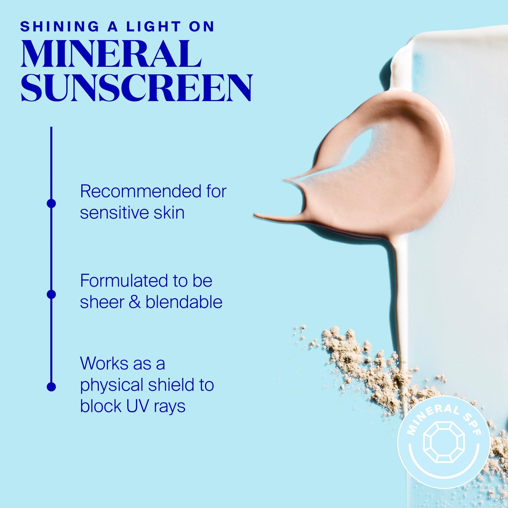 Oil-free Mattescreen formula bottle supports shine control and comfortable wear.