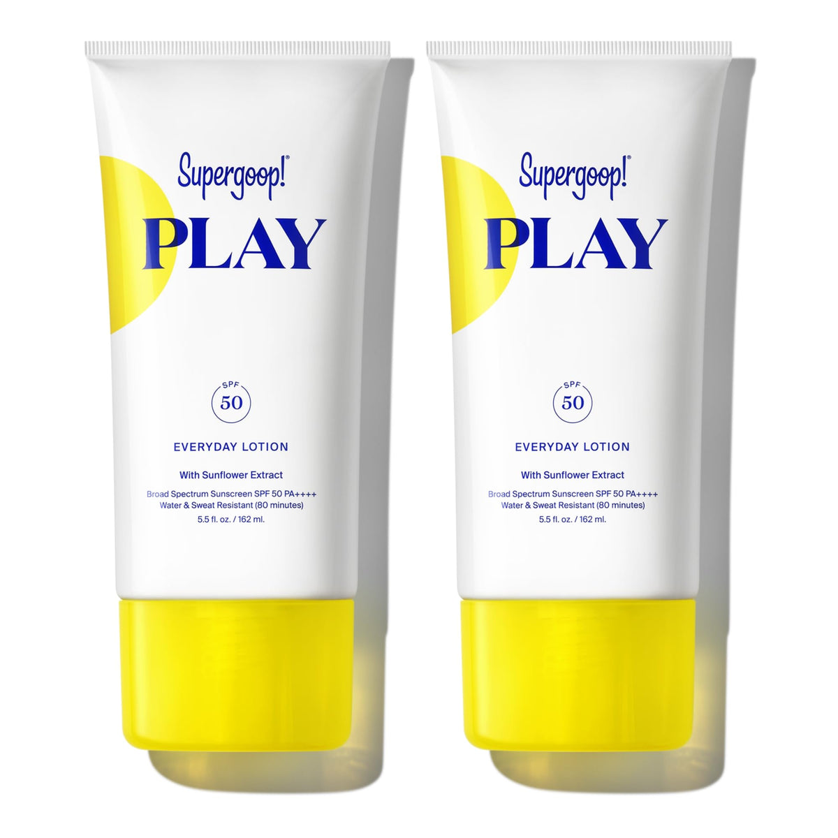 PLAY Everyday Lotion SPF 50 bottle front showing lightweight hydration and protection