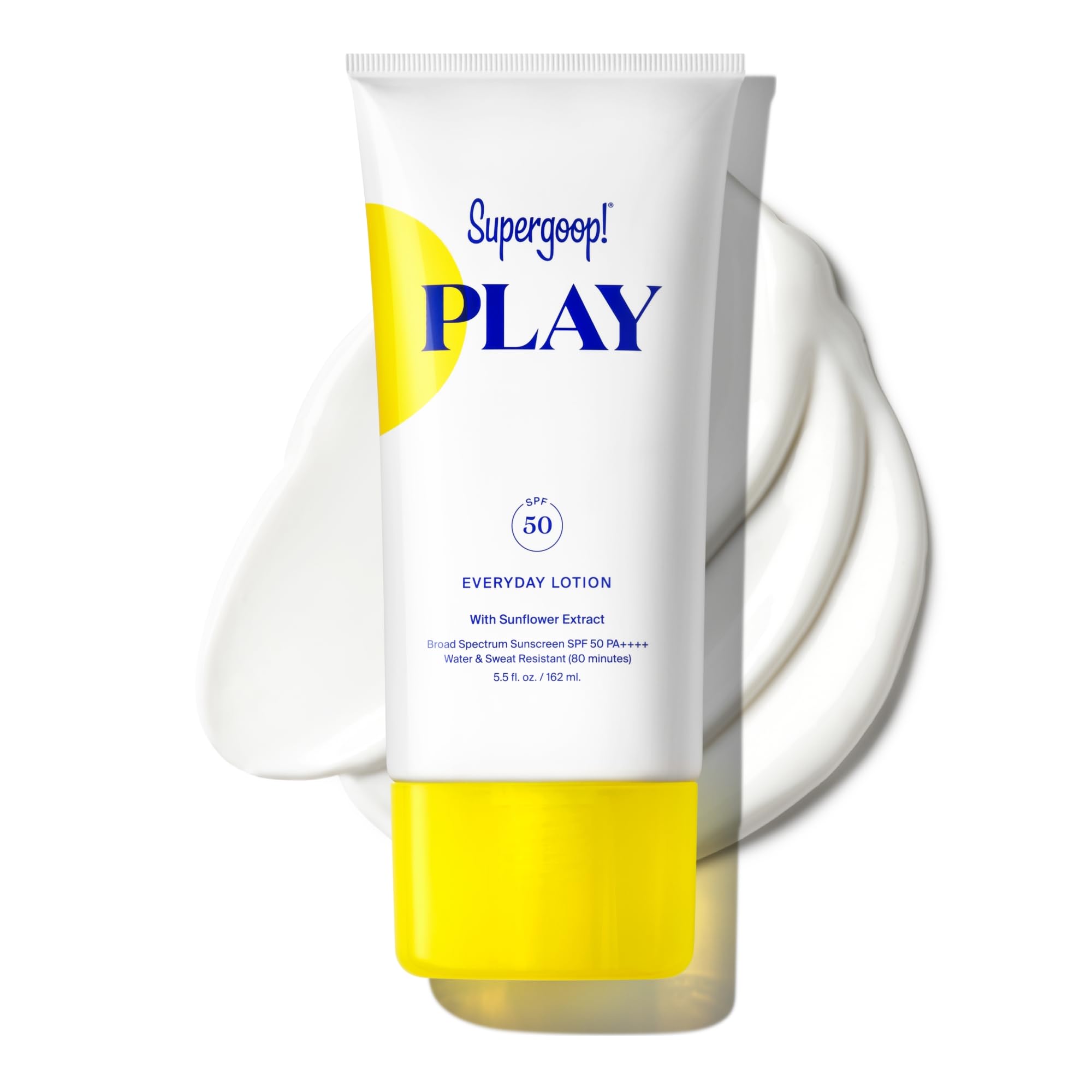 Supergoop PLAY Everyday SPF 50 bottle top view for daily protection