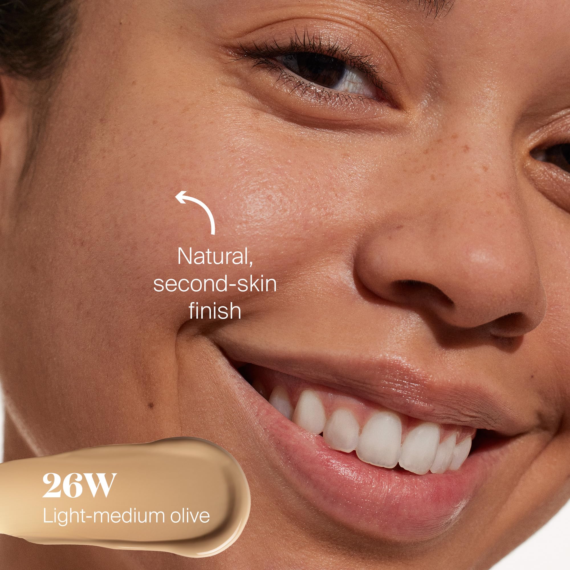 Supergoop Protec(tint) application shows seamless blending with fingers for natural finish