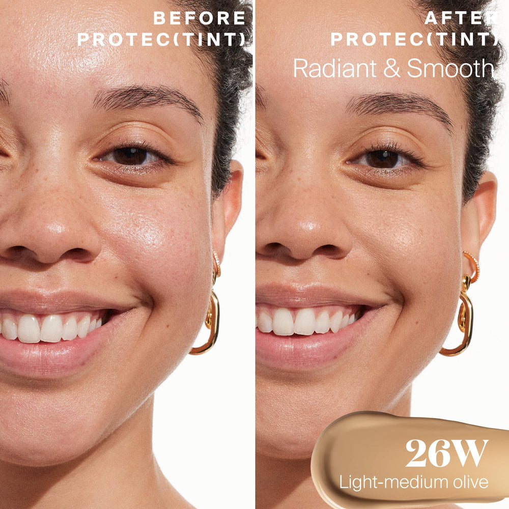 Supergoop Protec(tint) Light shows no white cast in daylight