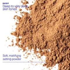 Supergoop! Re:setting powder deep twist-lock brush, precise application for shine control.