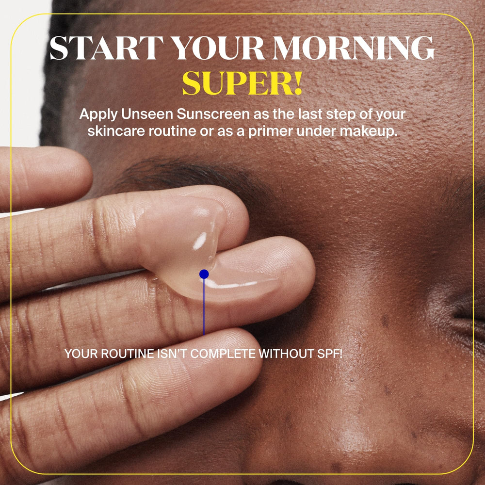 Supergoop Unseen Sunscreen marine algae protection against pollution for healthier-looking skin