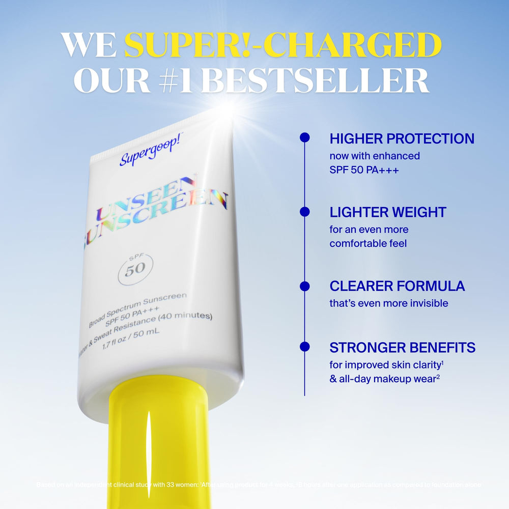 Supergoop Unseen Sunscreen meadowfoam hydration locks in moisture