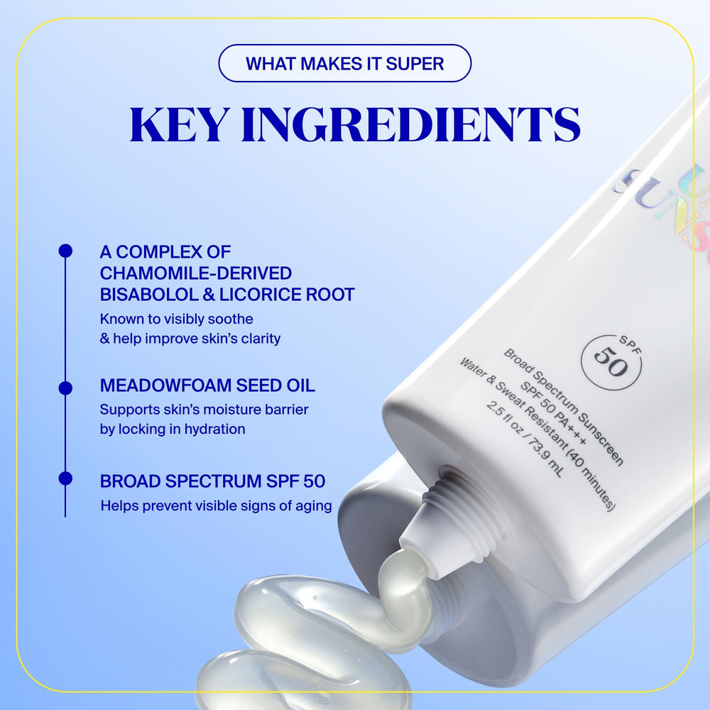 Supergoop Unseen Sunscreen swatch reveals natural finish blurring pores