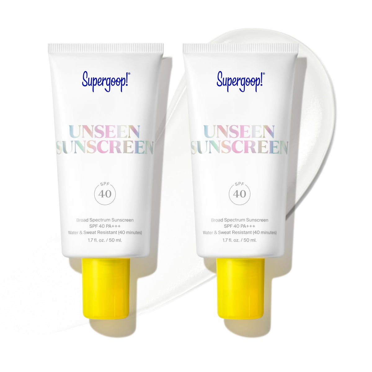 Supergoop Unseen Sunscreen bottle with SPF 40, invisible protection