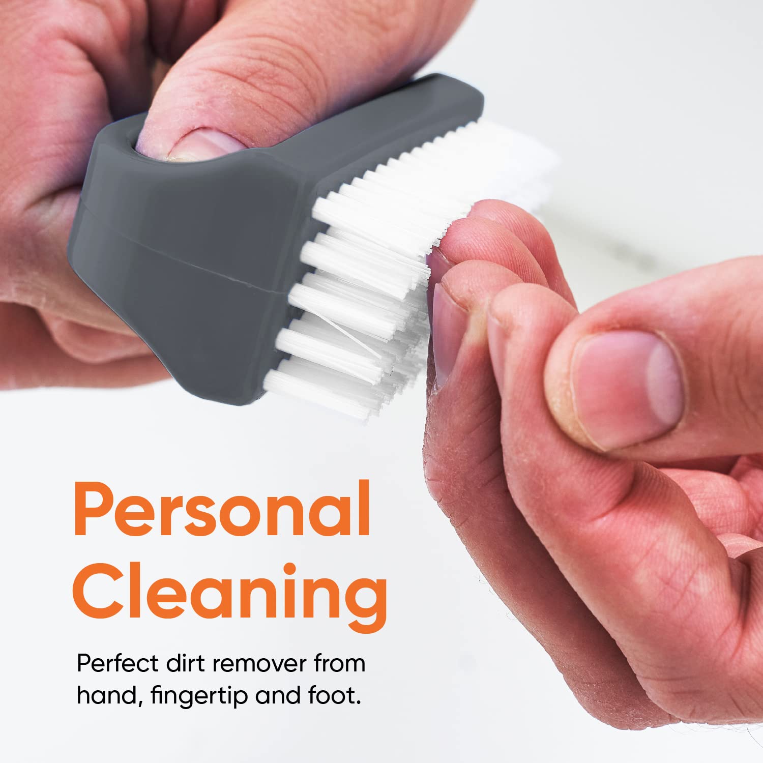 Superio Stiff Nail Brush kitchen-dishes-sink image shows all-purpose cleaning power.