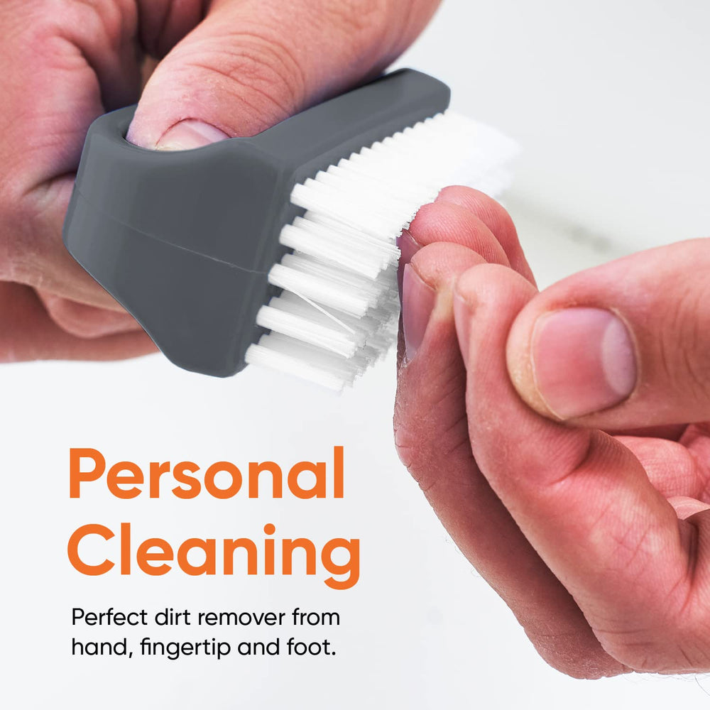 Superio Stiff Nail Brush kitchen-dishes-sink image shows all-purpose cleaning power.