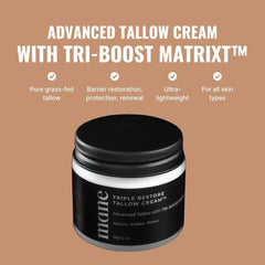 Superior Mane Wrinkle Repair Tallow Balm scoop on counter for easy application.