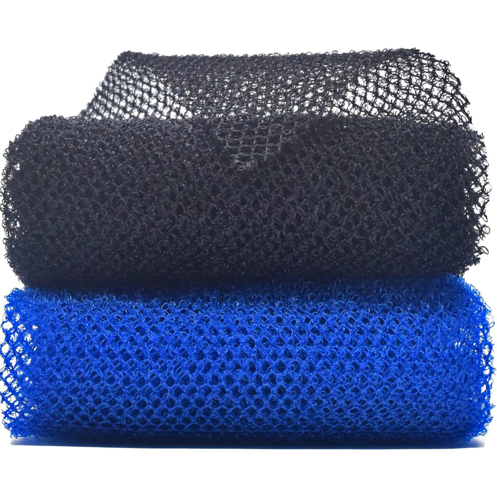SuperJpsor African net two-piece blue pack for easy exfoliation.
