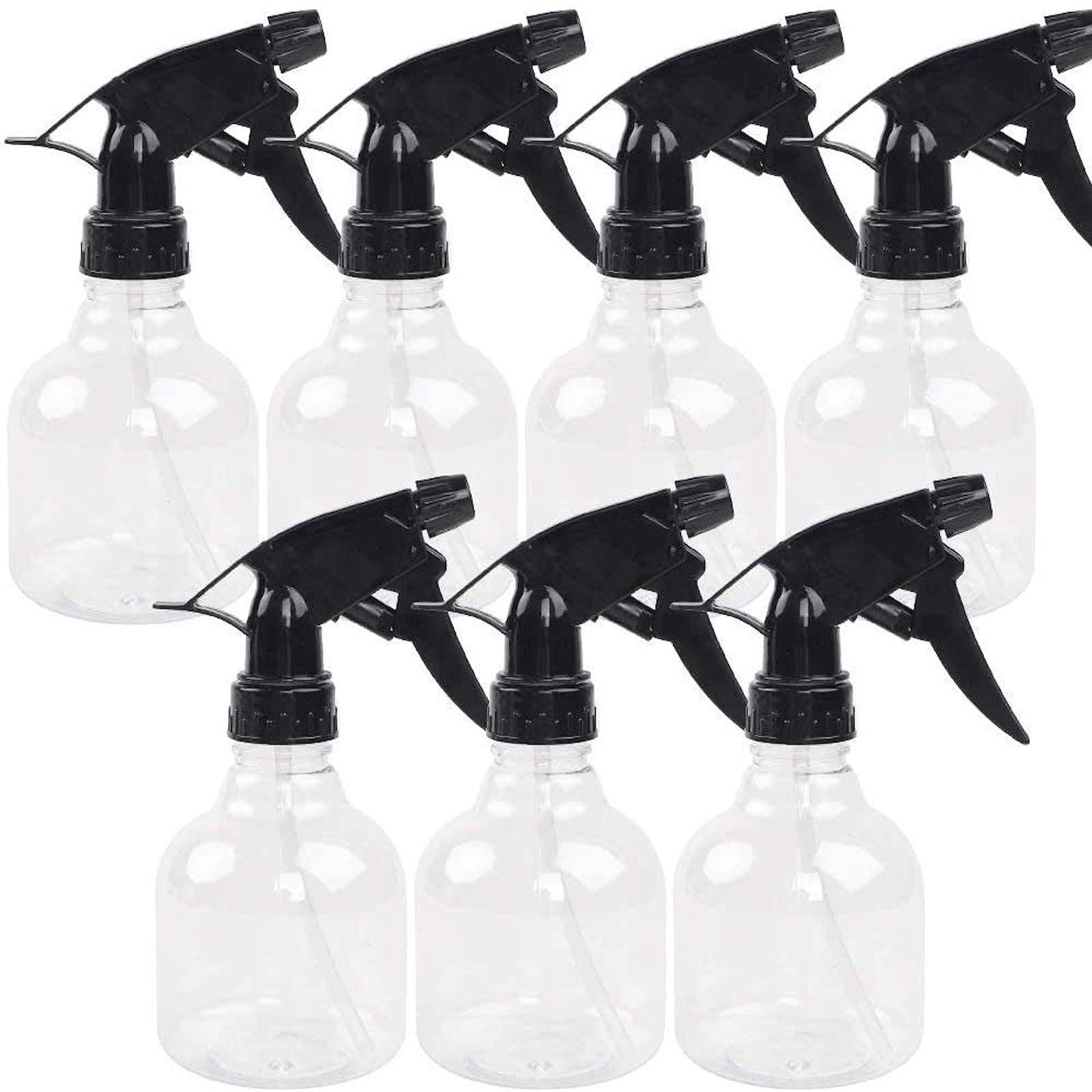 SUPERLELE 8oz spray bottle transparent body for easy content monitoring and labeling.
