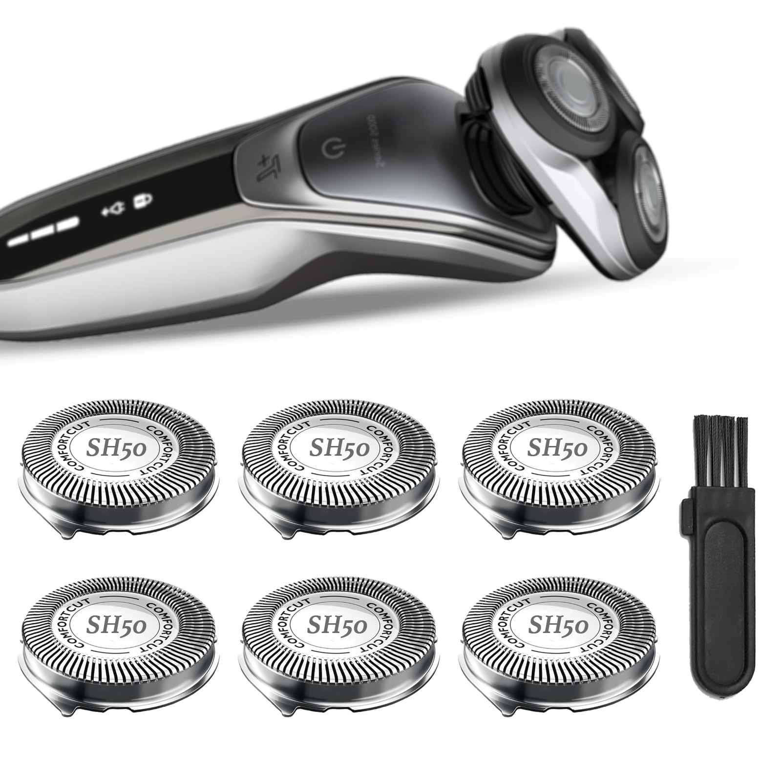 SUPERNB SH50 in-use neck scene shows precise grooming near tough angles.