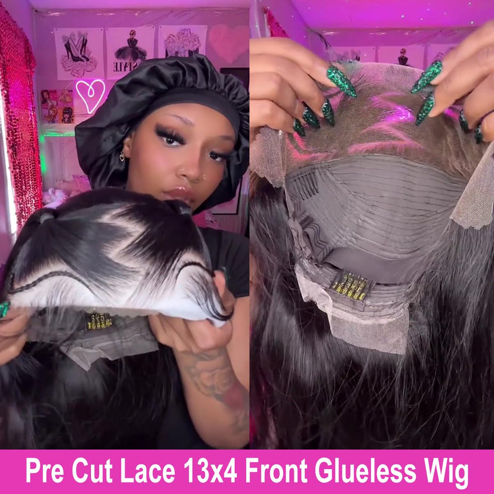SUPERNOVA glueless short bob braided wig lace closeup reveals hairline realism