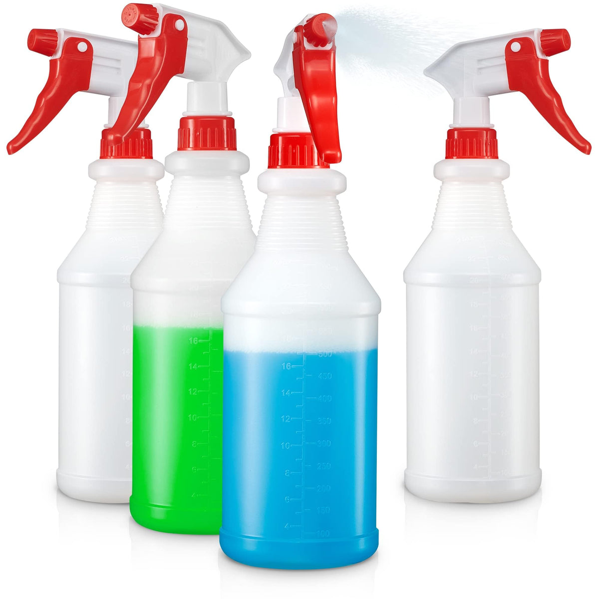 SUPER+ 24oz spray bottle angled view for efficient cleaning and plant care